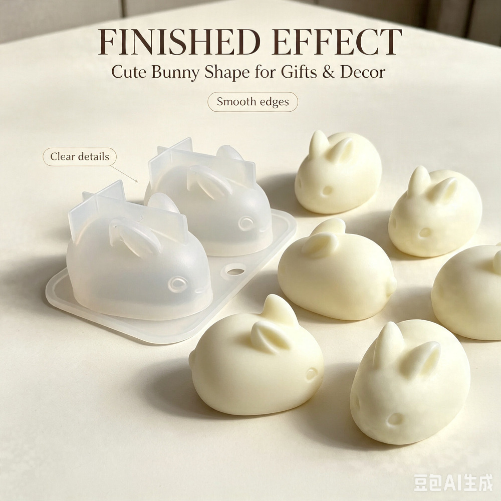 Bunny Cake Mold - Cetakan Silikon Kelinci Mini 3D Food