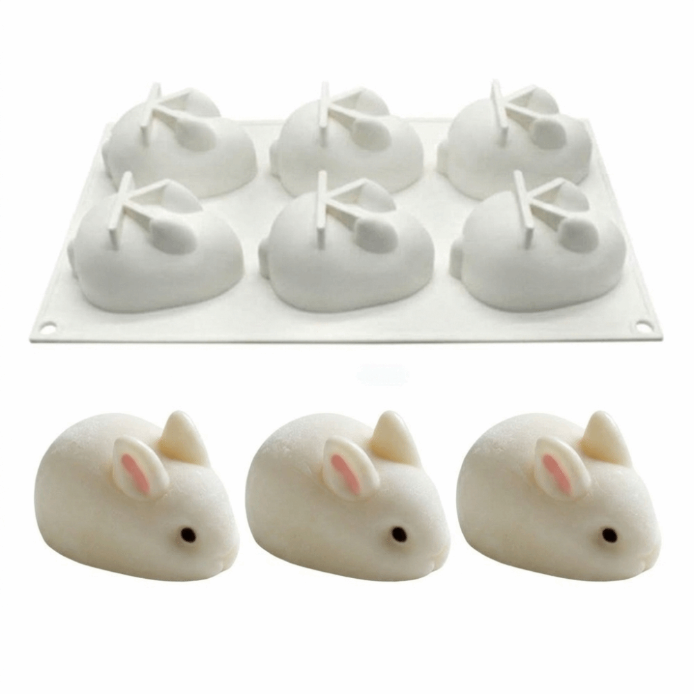 Bunny Cake Mold - Cetakan Kue Kelinci 3D Silikon Anti