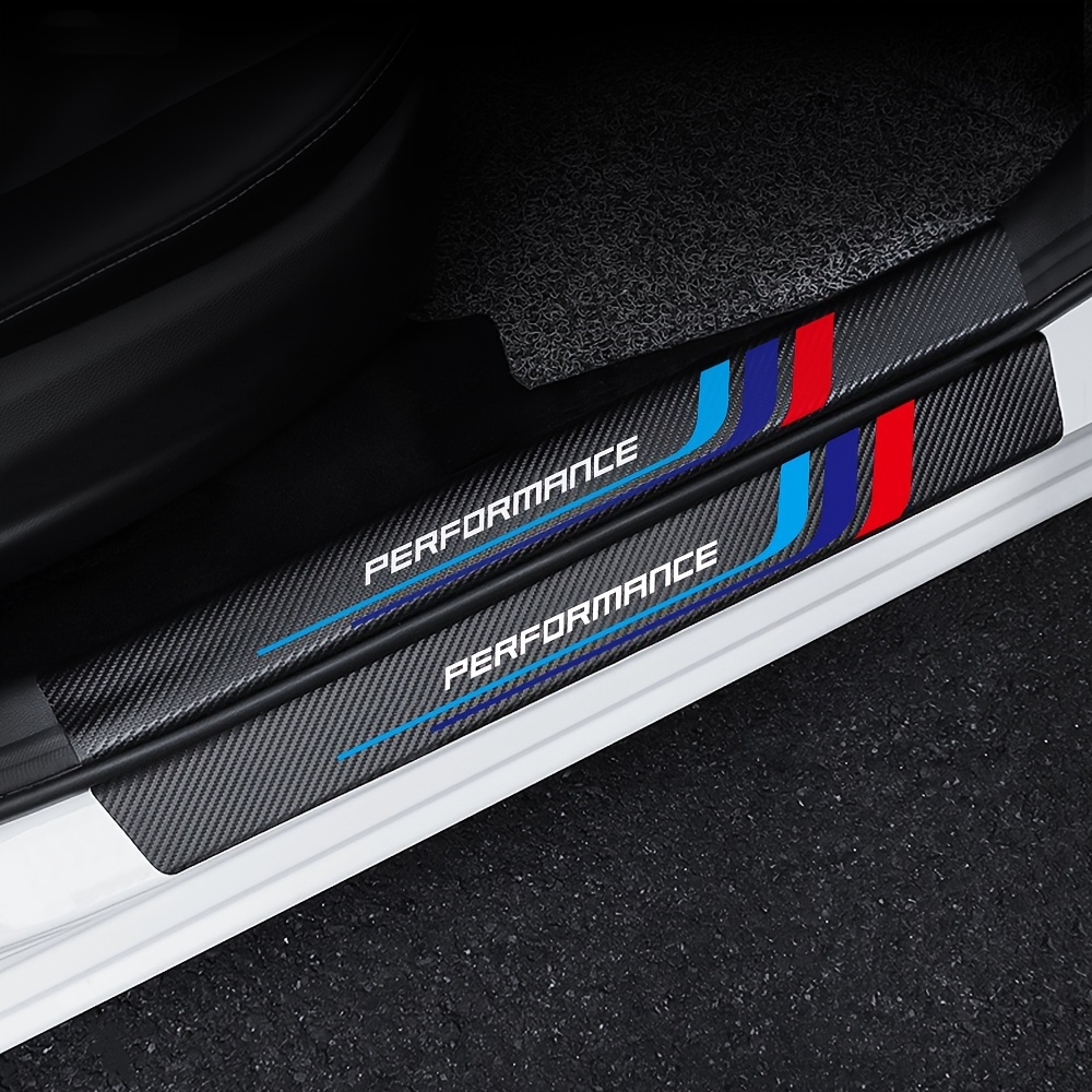 Crepe Pan Carbon - 4 buah stiker pelat Sill serat