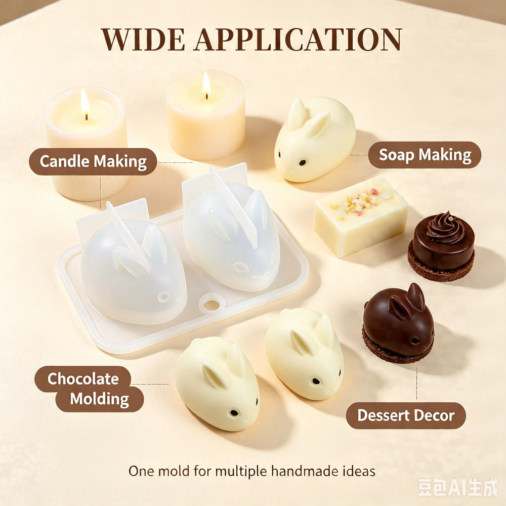Cetakan Silikon Kelinci Mini 3 - Bunny Cake Mold ulasan dan harga