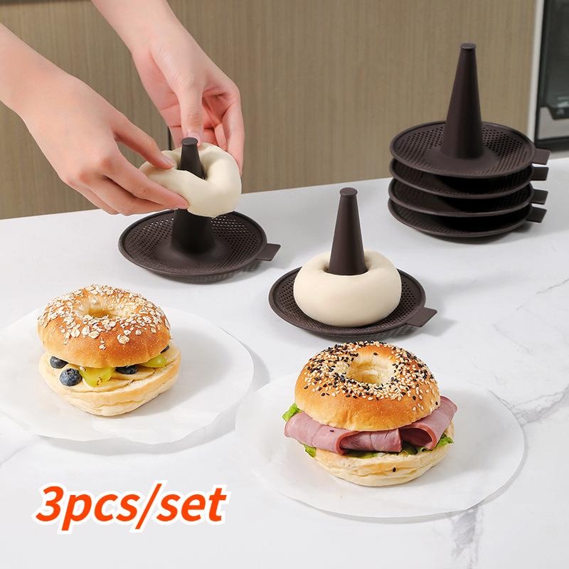 3Pcs/Set Cetakan Kue Donat Sil - Donut Mold Silicone ulasan dan harga