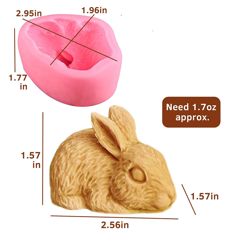Cetakan sabun silikon kelinci  - Bunny Cake Mold ulasan dan harga