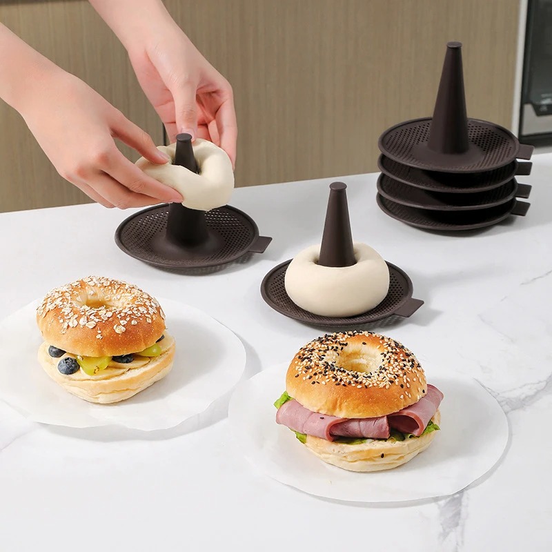 6Pcs Cetakan Kue Roti Donat Al - Donut Mold Silicone ulasan dan harga