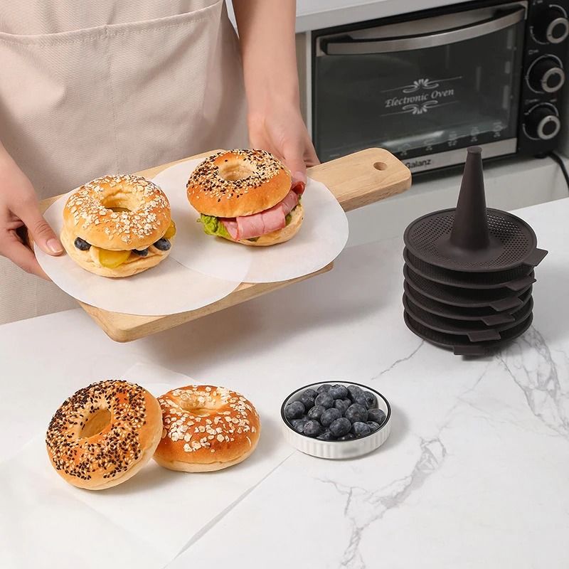 6Pcs Cetakan Kue Roti Donat Al - Donut Mold Silicone ulasan dan harga