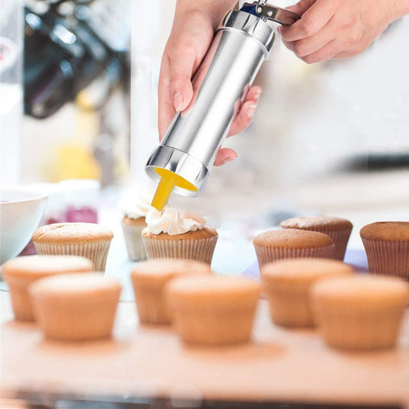 Cookie Press Gun dan Icing Set - Churros Maker Gun ulasan dan harga