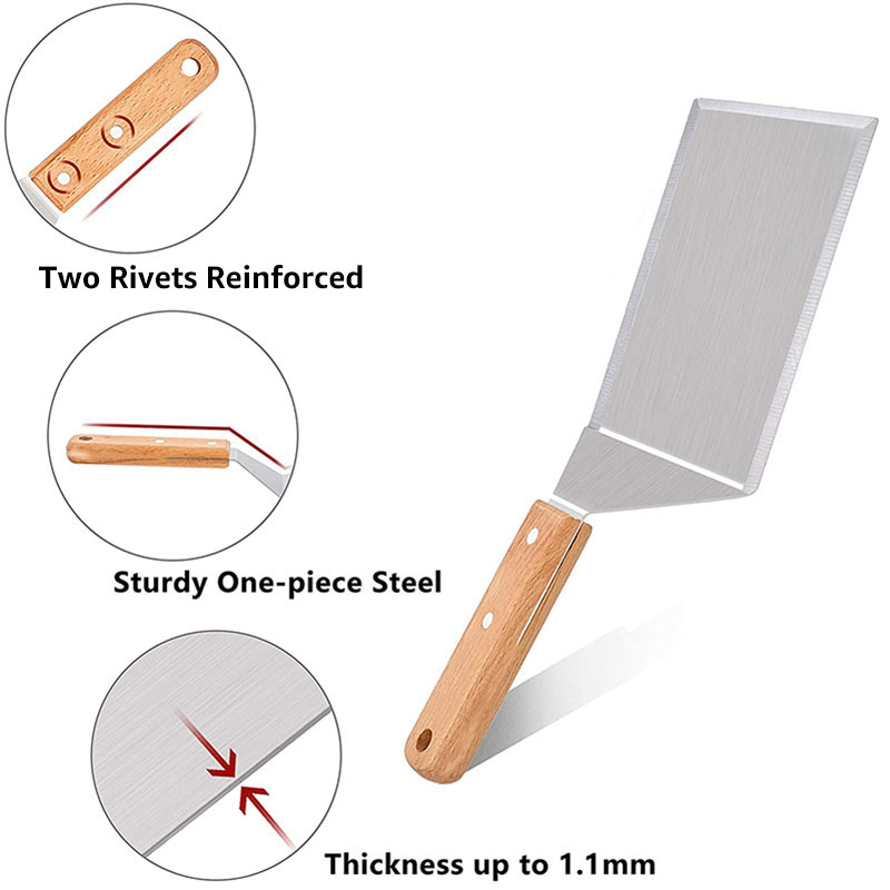 Set Spatula Profesional, Turne - Okonomiyaki Spatula ulasan dan harga