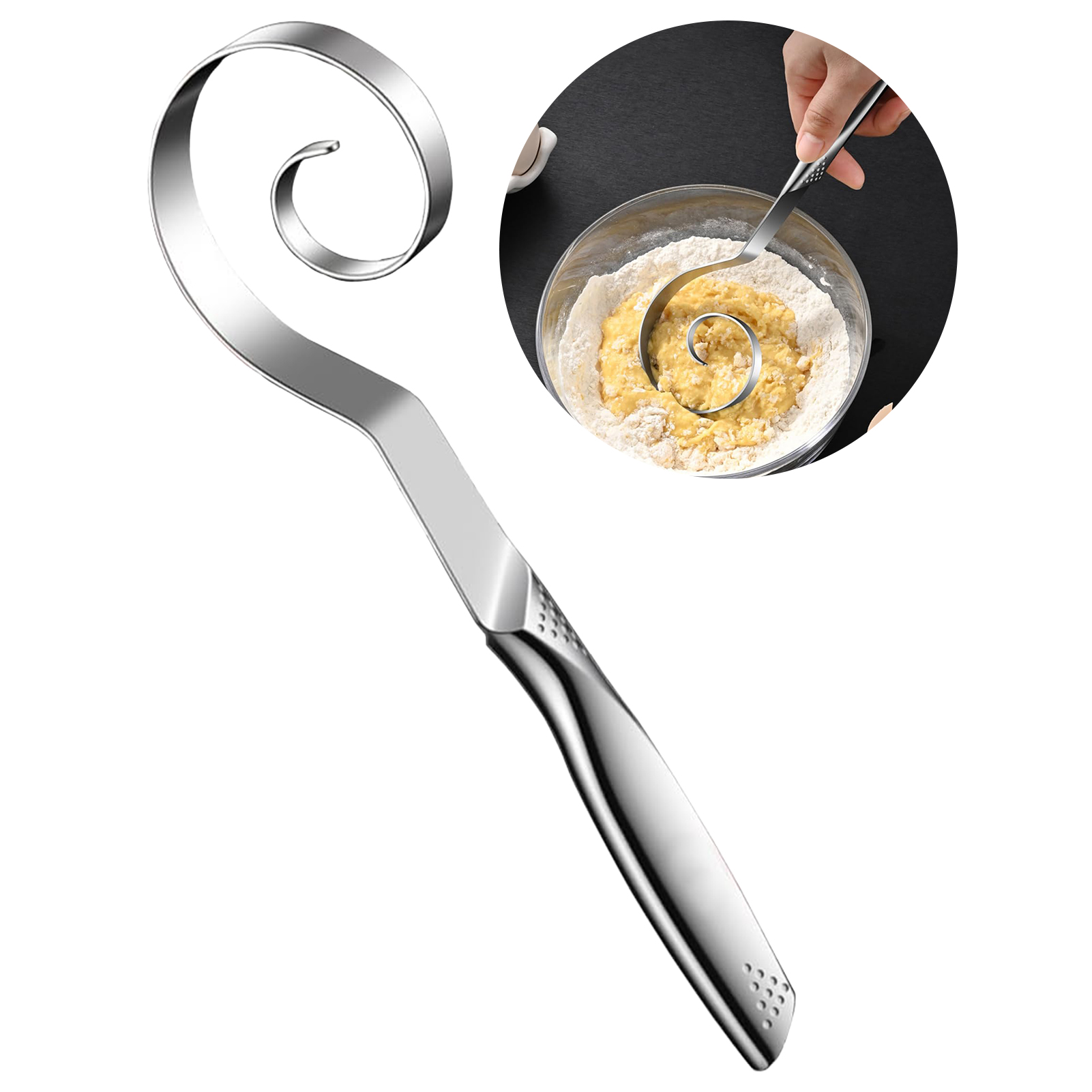 Pengaduk Adonan Roti Stainless - Danish Pancake Pan ulasan dan harga