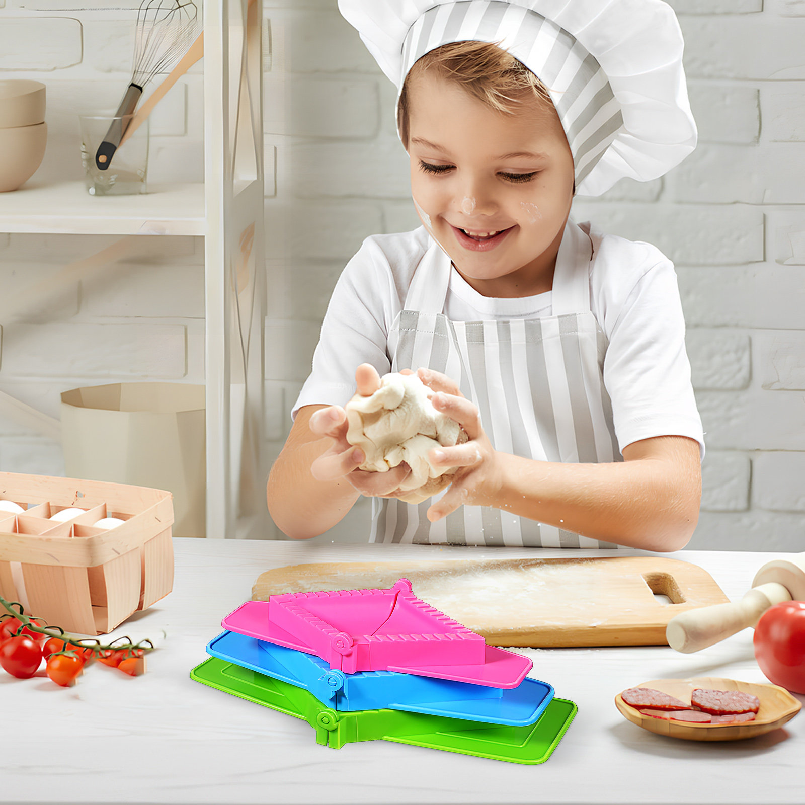 3Pcs Set Cetakan Pangsit Plast - Dumpling Press Set ulasan dan harga