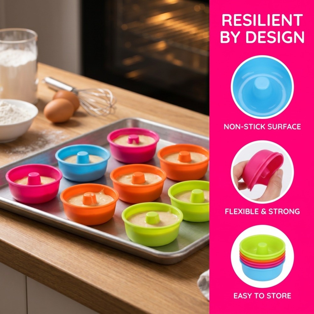 16 Buah Cetakan Donat Silikon  - Donut Mold Silicone ulasan dan harga