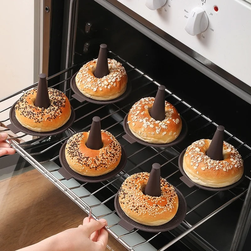 6 buah cetakan panggang loyang - Donut Mold Silicone ulasan dan harga