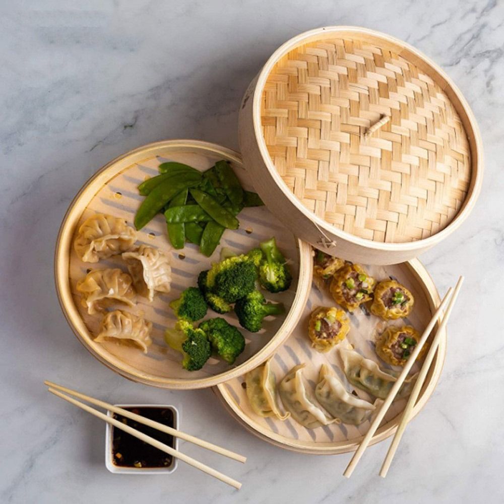 Keranjang Kukus Bambu Cina den - Dim Sum Basket ulasan dan harga