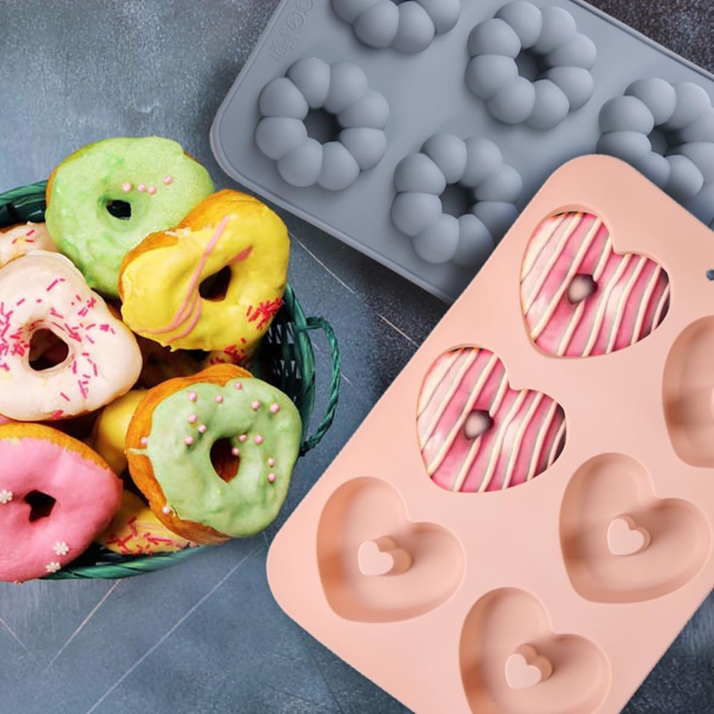 3 Buah Loyang Donat Silikon Ru - Donut Mold Silicone ulasan dan harga
