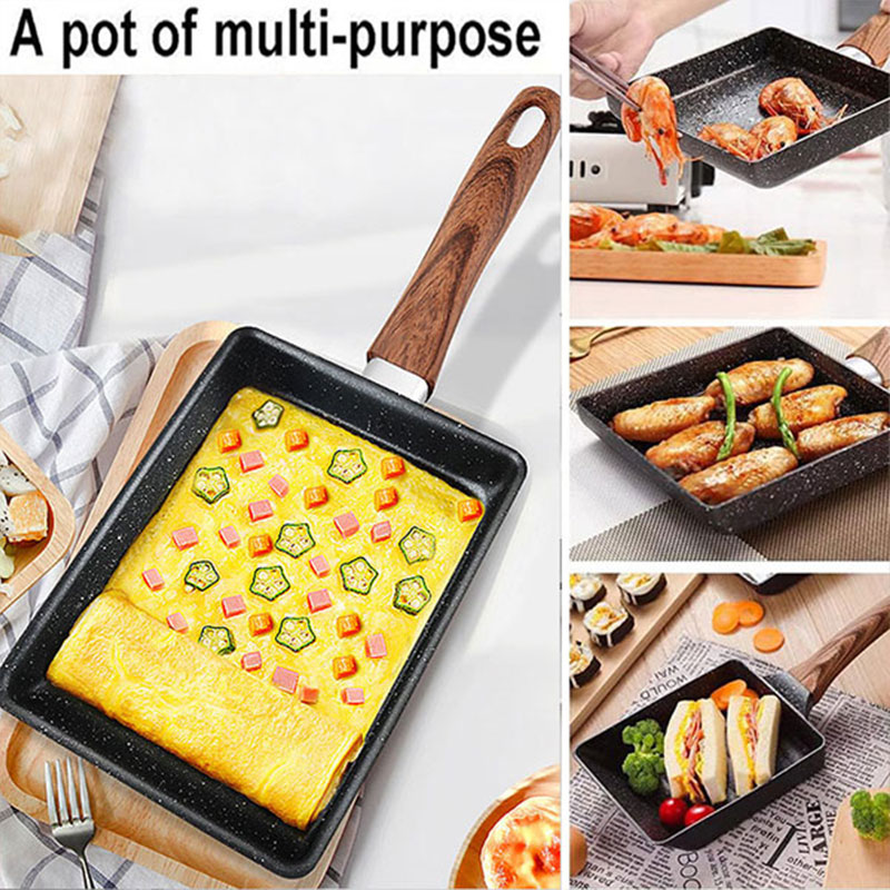 Tamagoyaki panci omelet Jepang - Cast Iron Corn ulasan dan harga