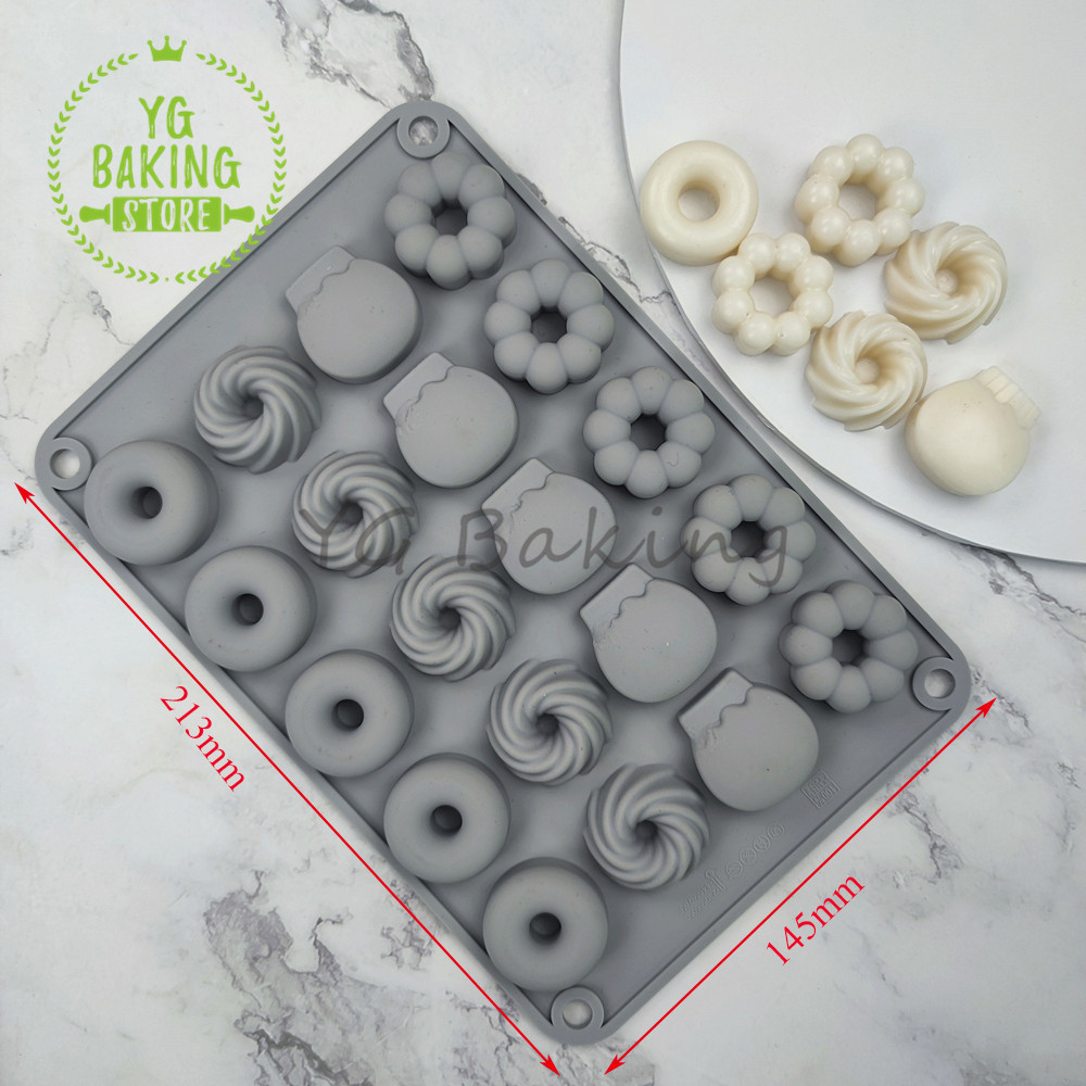 Dorica 3D Mini Donat Sawalin D - Donut Mold Silicone ulasan dan harga