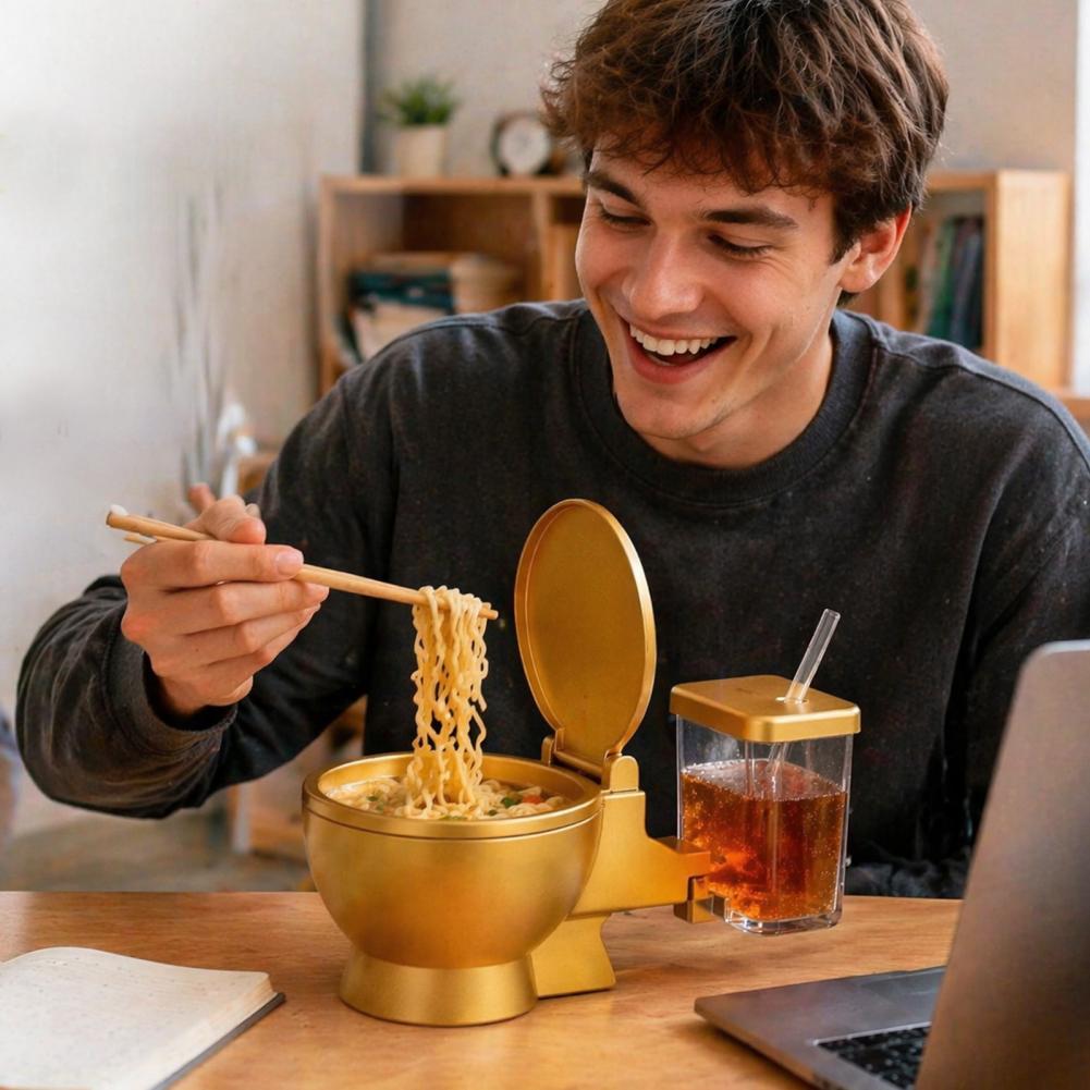Set Mangkuk Ramen Bentuk Toile - Dim Sum Basket ulasan dan harga