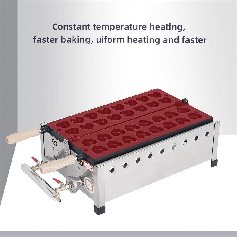 Pembuat Wafel Bentuk Hati Gas  - Mini Pancake Griddle ulasan dan harga