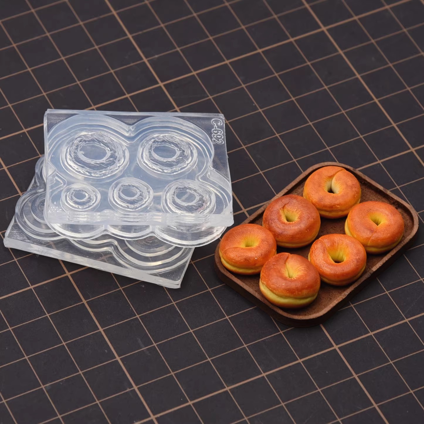 Tanah Liat Polimer Mini 3D Rot - Donut Mold Silicone ulasan dan harga